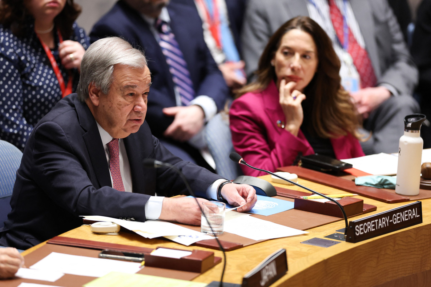 UN urges restraint as Iran and Israel trade barbs at Security Council