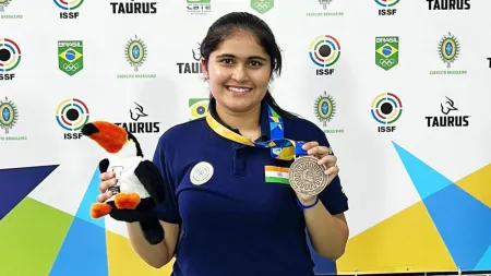 Olympic qualification: With women’s 10m air pistol bronze, Palak Gulia makes it 16 out of 16 pistol/rifle quotas for Paris Games