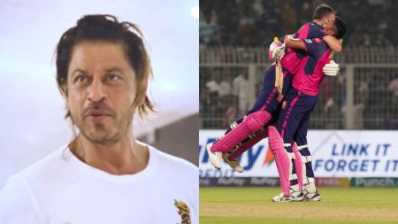 Watch: Kolkata Knight Riders co-owner Shah Rukh Khan’s heartwarming speech in changing room after losing close game against Rajasthan Royals