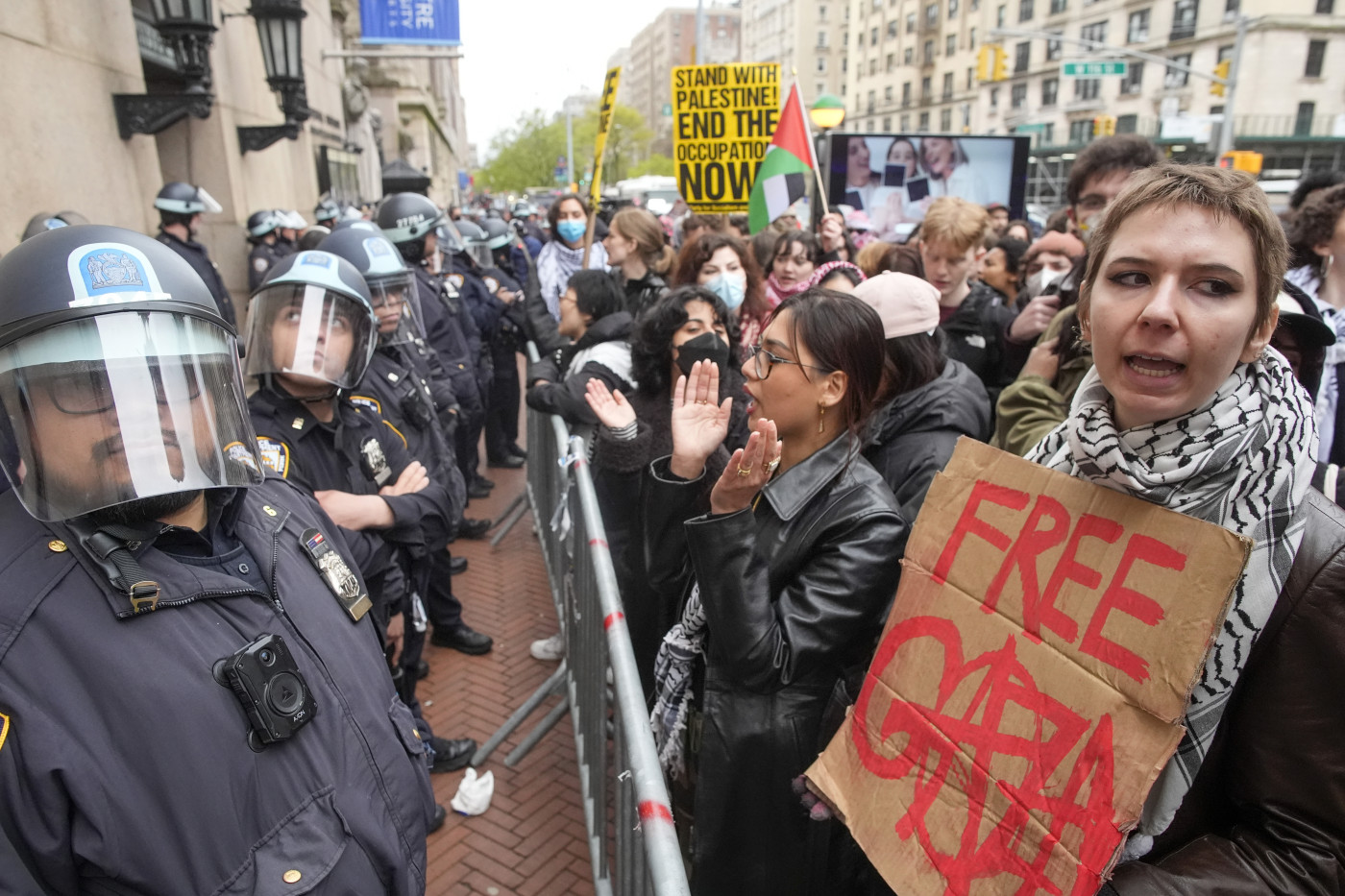 Dozens of pro-Palestinian protesters arrested as Columbia clears encampment