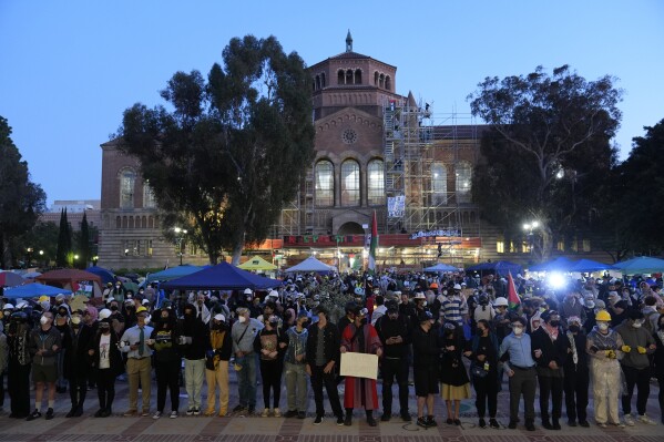 Tension grows on UCLA campus as police order dispersal of large pro-Palestinian gathering