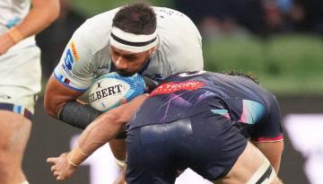 Super Rugby Pacific: Blues grind down Melbourne Rebels to set up top-of-table showdown with Hurricanes