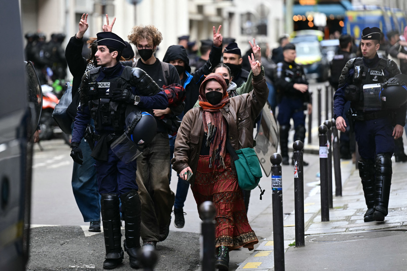 Police remove pro-Palestinian students from Paris’s Sciences Po university