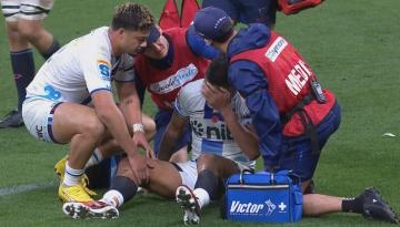 Super Rugby Pacific: Blues star Rieko Ioane faces sideline stint after nasty head knock against Rebels