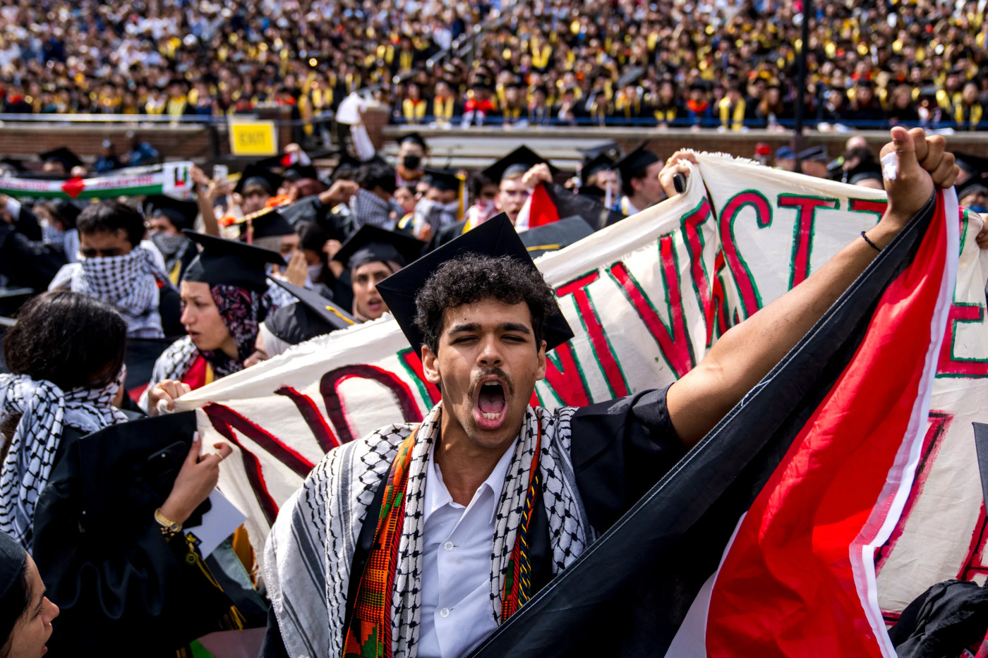 Are US graduation ceremonies the latest battleground for Gaza protests?