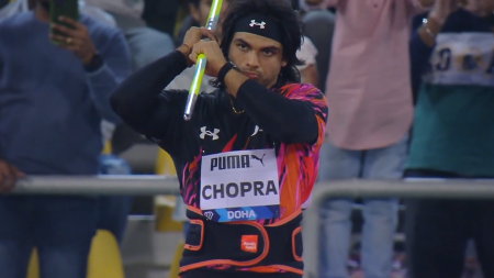 Neeraj Chopra loses top spot by two centimetres at Doha Diamond League 2024; Kishore Jena ends 9th