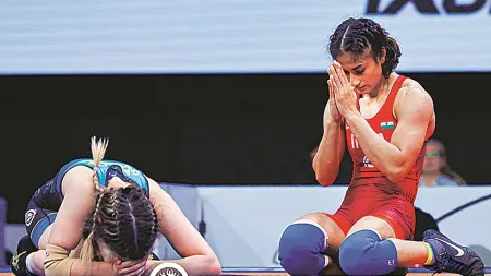 Special to Express | ‘Today we can stand without fear, look Brij Bhushan in the eye, and tell him — we are not going anywhere’: Vinesh Phogat