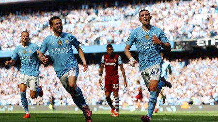 Manchester City claim 4th straight league title after 3-1 win against West Ham