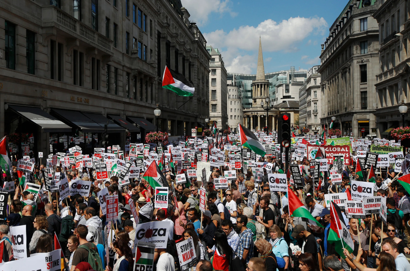 UK police charge pro-Palestine protester behind divisive ‘coconut’ placard