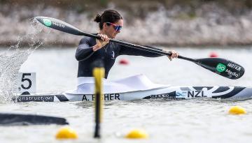 Paris Olympics: Kiwi Aimee Fisher claims second victory over teammate Dame Lisa Carrington at Canoe Sprint World Cup