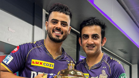 ‘Soon going to embrace the GG mentality’: Nitish Rana hails Gautam Gambhir, looks back at WhatsApp chat during KKR reunion