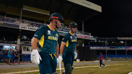 Short-handed Australia field coaching staff in T20 World Cup warm-up win against Namibia