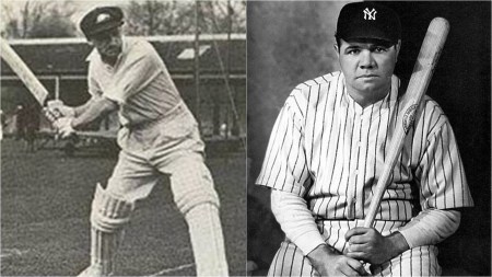 When Don Bradman met Babe Ruth, the Bradman of baseball