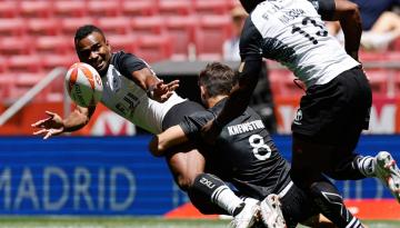 Rugby Sevens: All Blacks Sevens edged by Fiji in thriller at season-ending Madrid Sevens