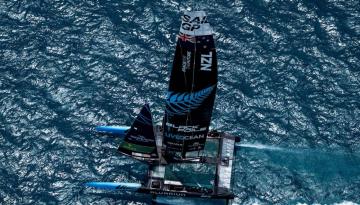 Sailing: Black Foils poised in second, behind Great Britain, after opening day at Canada Sail Grand Prix