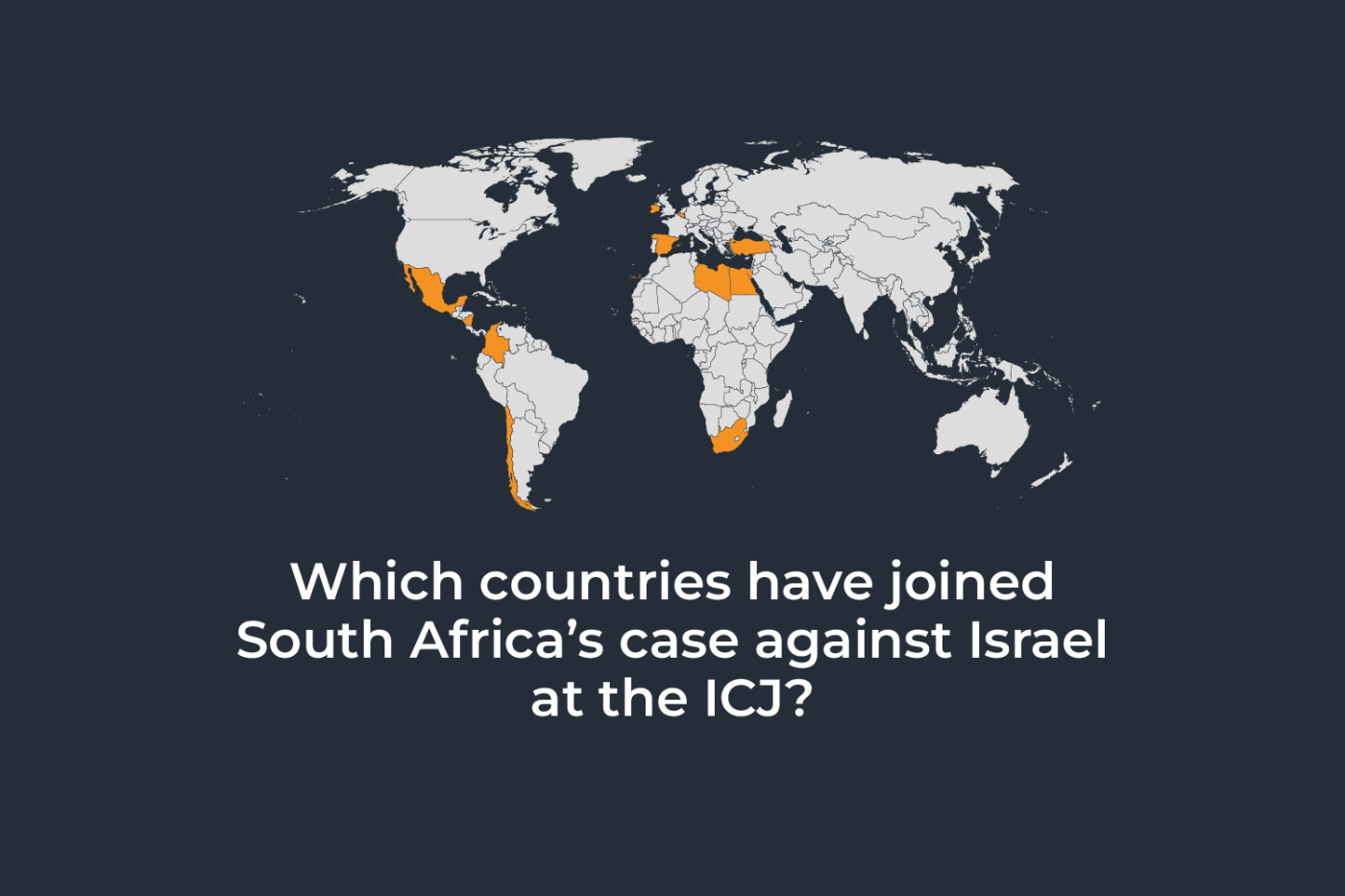 Which countries have joined South Africa’s case against Israel at the ICJ?