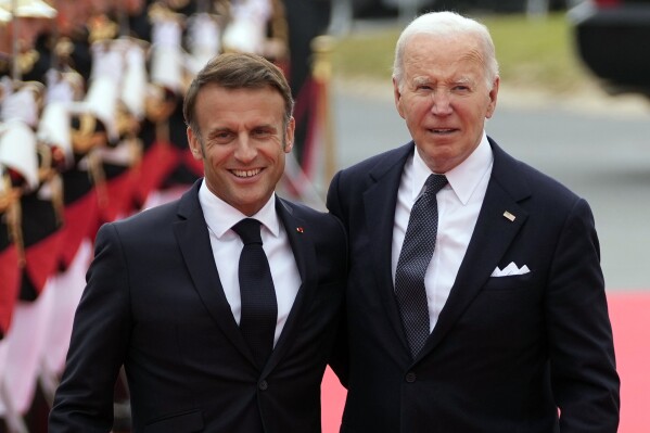 Macron is hosting Biden for a state visit as the two leaders try to move past trade tensions