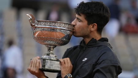 French Open: Carlos Alcaraz wins his third Slam at age of 21; matches Murray, Wavrinka in career slams