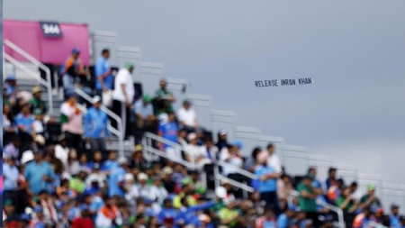 IND vs PAK: Aircraft with ‘Release Imran Khan’ banner flies over New York Stadium during T20 World Cup match