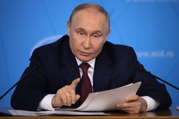 Putin vows truce if Ukraine exits Moscow-occupied areas and drops NATO bid -- a nonstarter for Kyiv