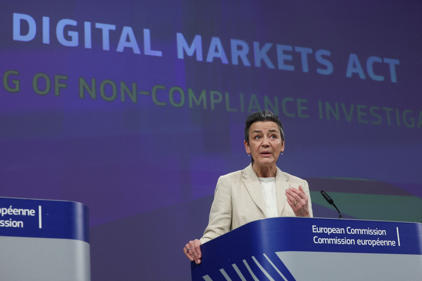 Apple has 'very serious' issues under sweeping EU digital rules, competition chief says