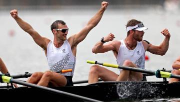 Paris Olympics: Coxless pair Phillip Wilson, Dan Williamson added to NZ rowing squad after World Cup bronze