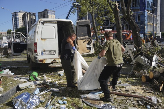 Ukraine sends over 30 drones into Russia after bombing of Kharkiv leaves 3 dead and dozens injured