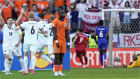 Euro 2024: Austria shock Netherlands 3-2 to finish top of Group D; France held by Poland to end as 2nd