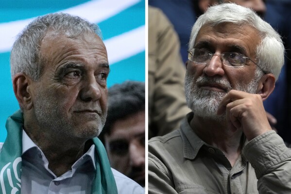 Reformist Masoud Pezeshkian leads hard-liner Saeed Jalili in Iran presidential runoff election