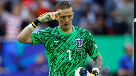 Why England goalkeeper Jordan Pickford kept looking at his waterbottle before each penalty kick by Switzerland