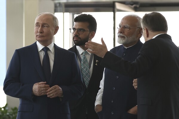 Putin hosts India’s prime minister to deepen ties as NATO leaders gather in Washington