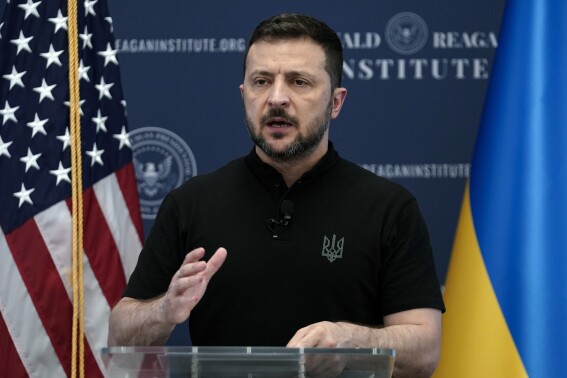 Zelenskyy says world cannot wait until November election in US to take action to repel Putin