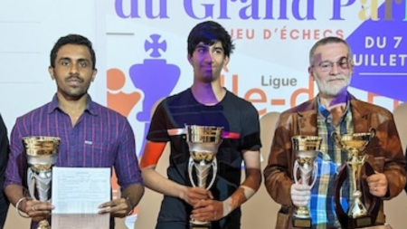 Indian teenager Aarav Dengla wins oldest French chess tournament moved out of Paris for Olympics