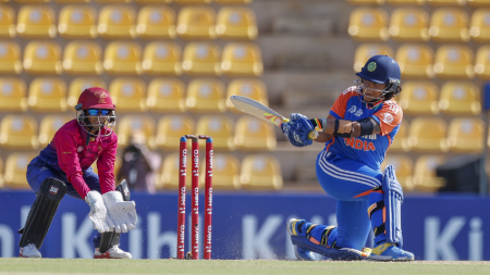 Women’s Asia Cup: How Richa Ghosh put on an off-side masterclass to power India to their highest total in women’s T20Is