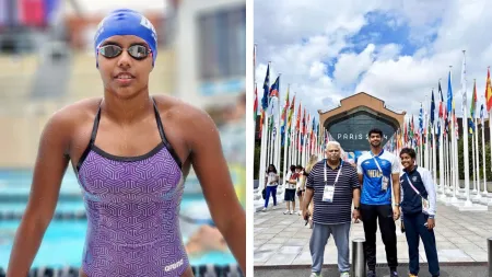 Paris Olympics: Meet Dhinidhi Desinghu, India’s 14-year-old swimmer, who once hated getting into the water