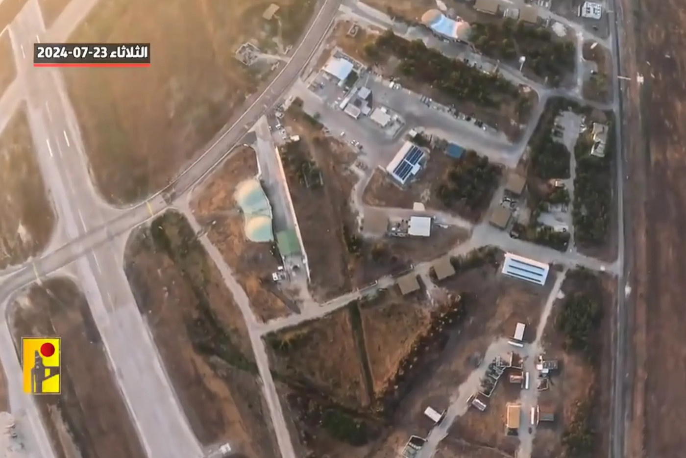 Hezbollah releases drone video footage of Israeli airbase