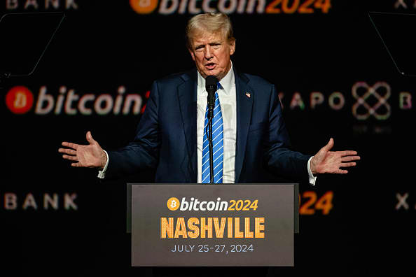 Trump's bitcoin strategy was shared behind closed doors with CEOs who raised $25 million. Here's what he told them.