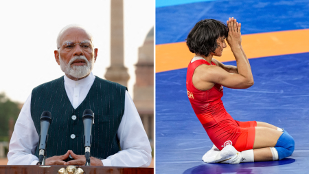 PM Modi reacts to Vinesh Phogat’s disqualification, asks IOA president PT Usha to lodge protest