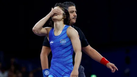 Vinesh Phogat’s all-night race to make weight cut: Hair chopped, clothes shortened, sauna procedures