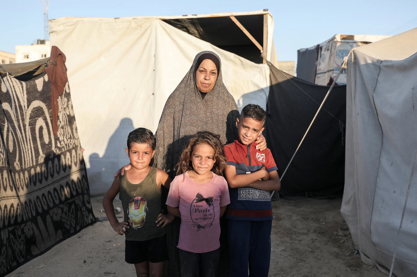 ‘My children cry all day from the heat’: Life in Gaza’s tent camps