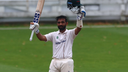 Ajinkya Rahane hundred keeps Leicestershire afloat