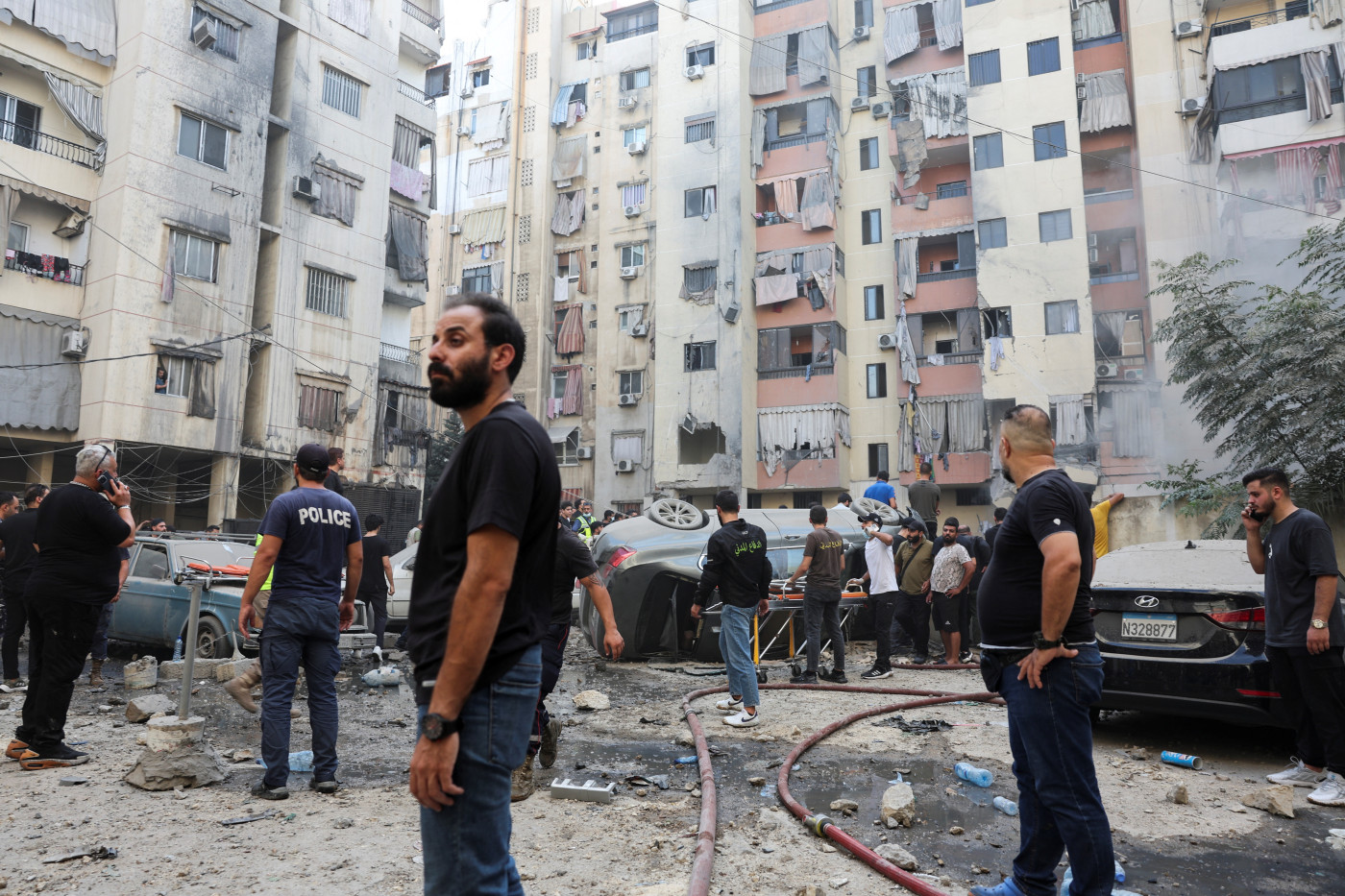 Israeli air attack on Beirut kills three as cross-border fire intensifies